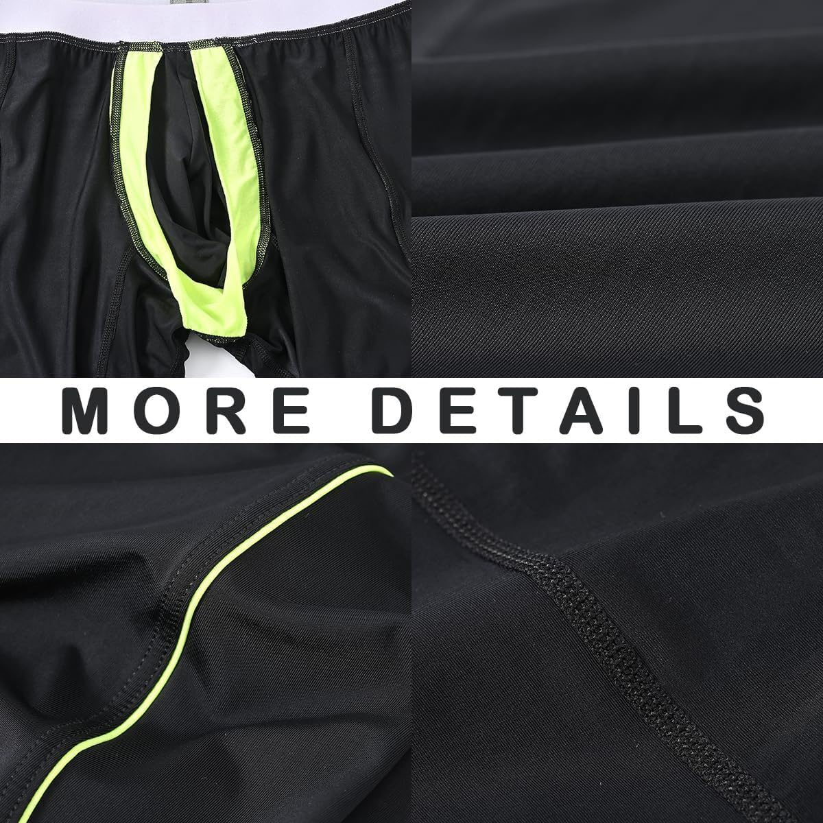 Men's Leggings Thermal Compression Tights Bulge Enhancing Pouch Base Layer for Athletic Sports Yoga