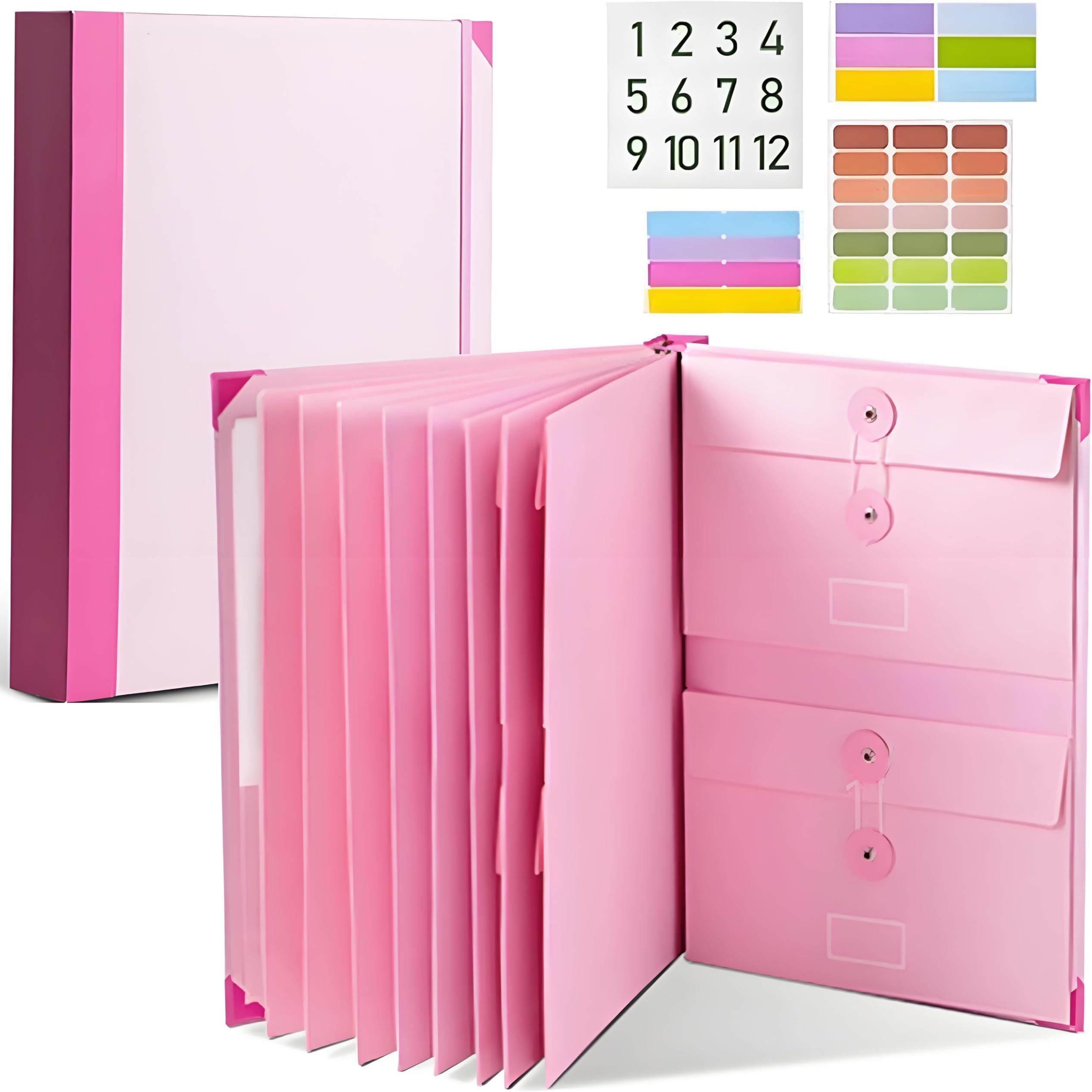 Important Document Organizer,Expandable Folio Folders With Colorful - View #7