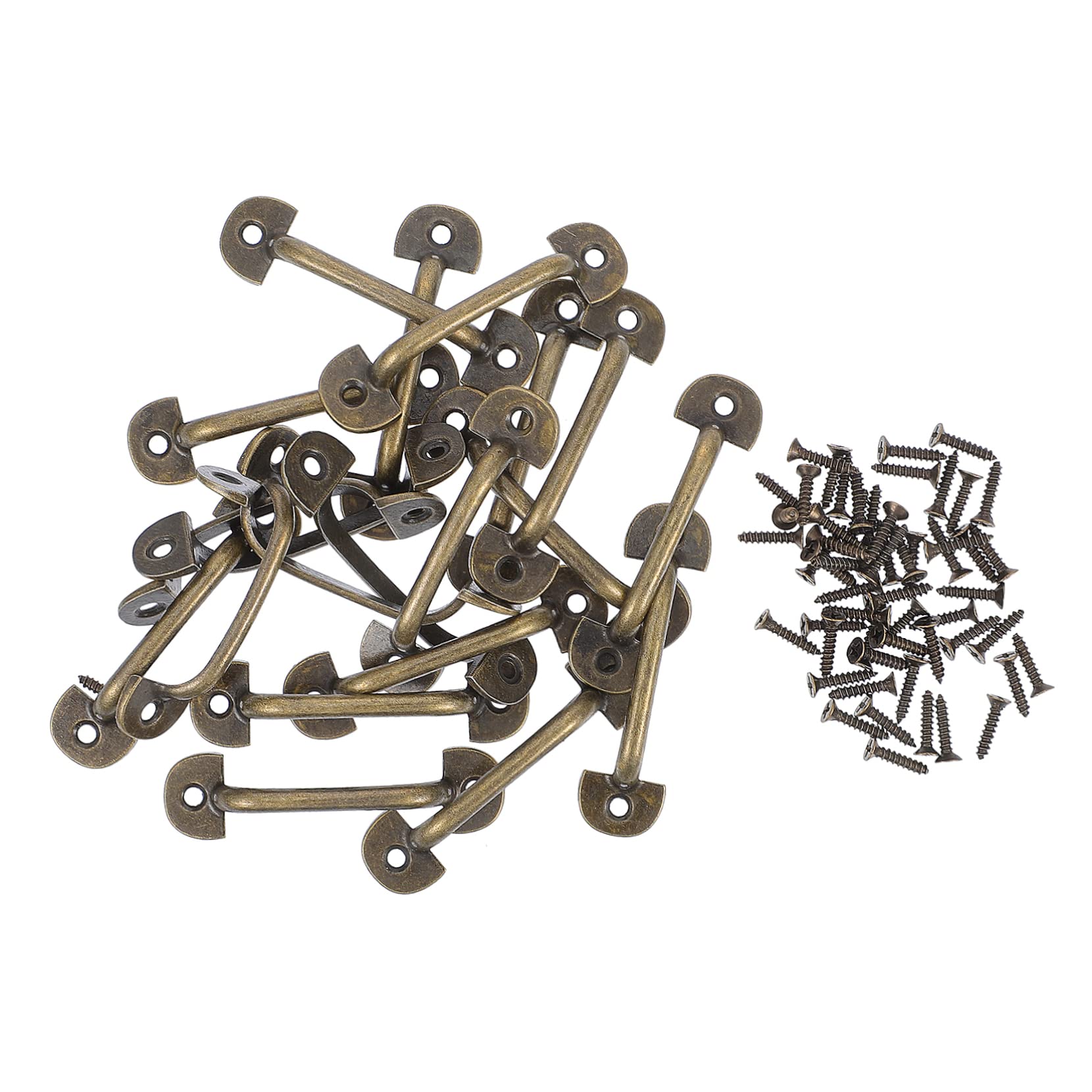 DOITOOL Zinc Alloy Drawer Handles Rustic Vintage Knobs for Cabinet 10pcs Set Home Decor Pulls