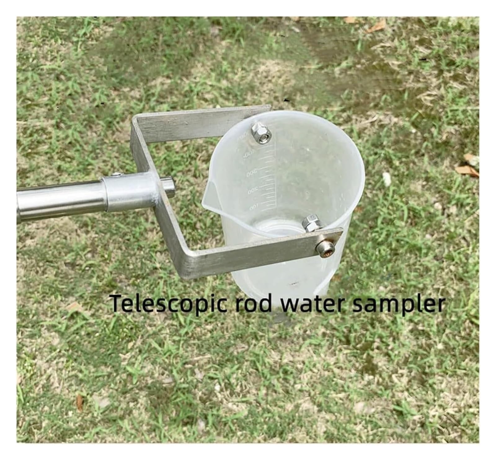Campionatore telescopico per acqua con tazza di raccolta da 500 ml, asta di campionamento regolabile in profondità per fiumi, laghi e stagni, dispositivo portatile per test dell'acqua per uso