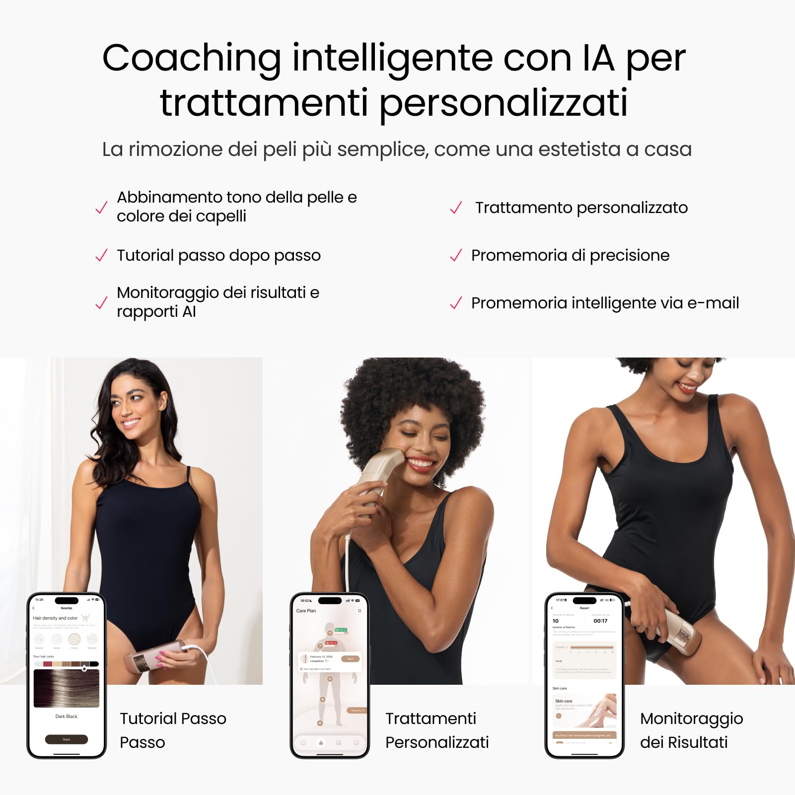 27J 100W Epilatore Luce Pulsata IPL con 4 impulsi, Doppia Luce, 2 °C Ghiaccio in Zaffiro, Modalità PHR, Epilazione Laser Definitiva e Professional a Casa per Donna, Bikini, Corpo e Pelle Sensibile