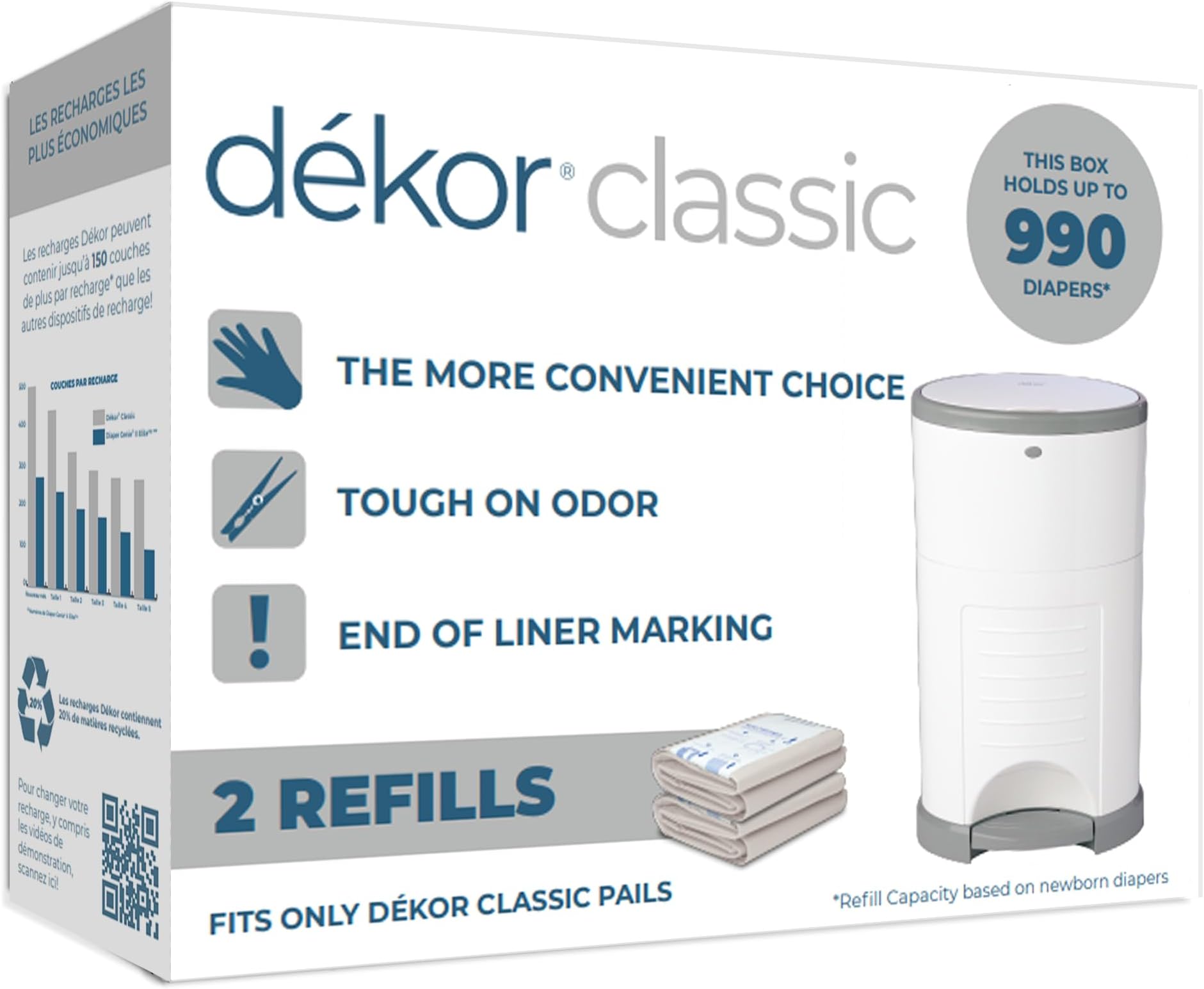 Diaper Dekor Refill - 2 pack