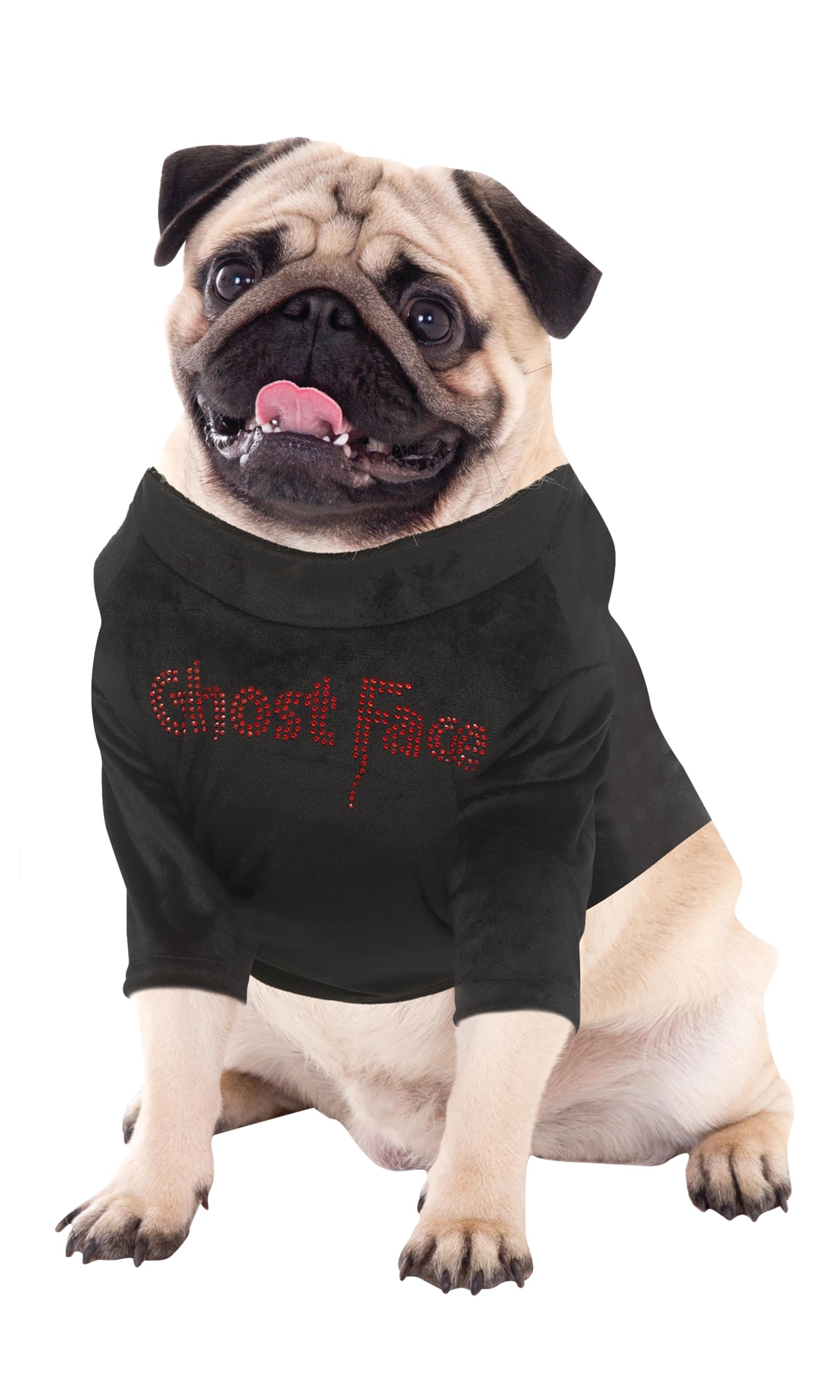 Tee shirt Ghost Face Bling grand chien pour vêtement confortable