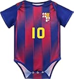 Baby Soccer Jersey Bodysuit, Infant Boy and Girl Comfortable Futbol Outfit, Newborn Unisex Soccer Shirt Clothes