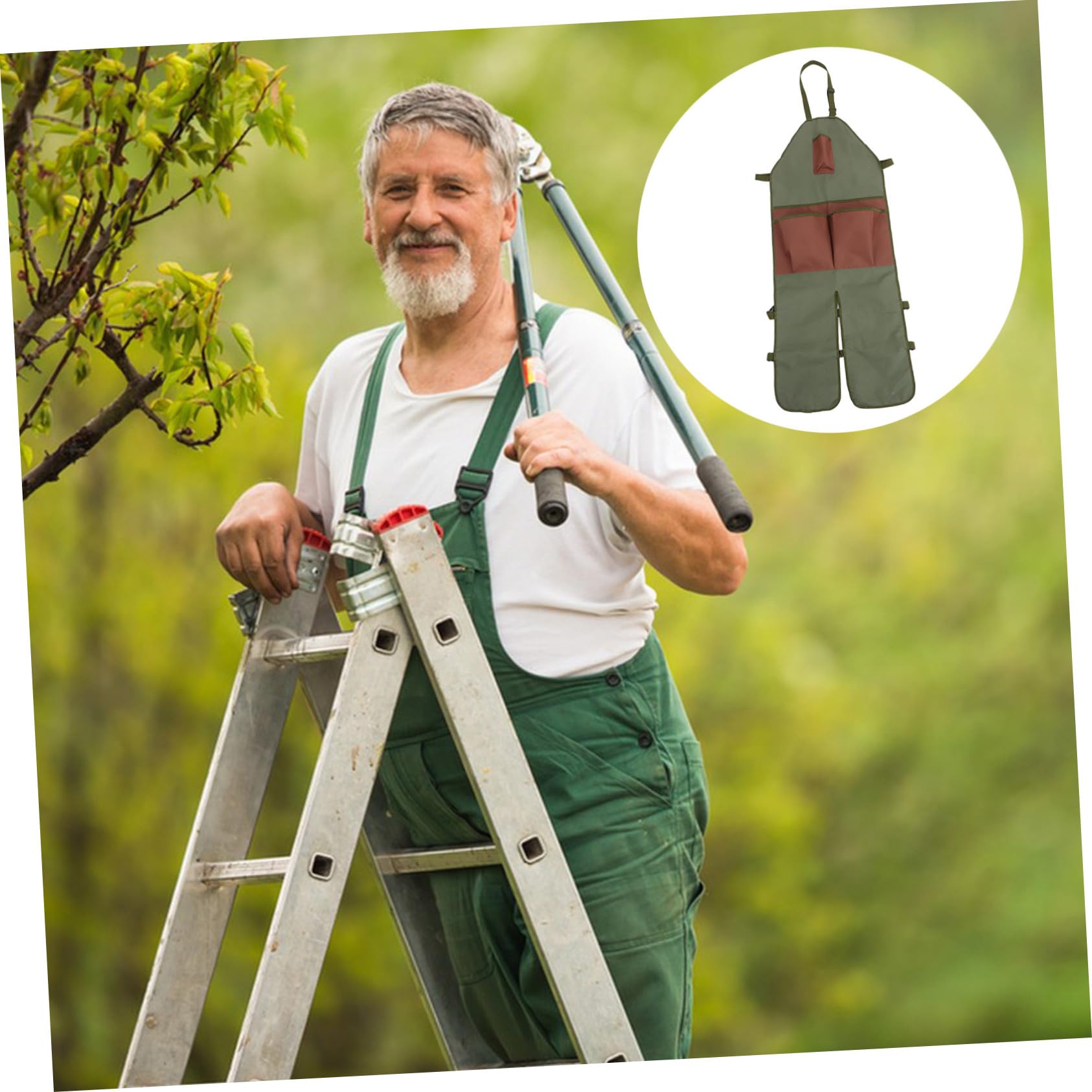 Happyyami Grembiule Giardinaggio Estensibile Oxford Con Pockets Protezione Per e Accessorio Per Potatura e