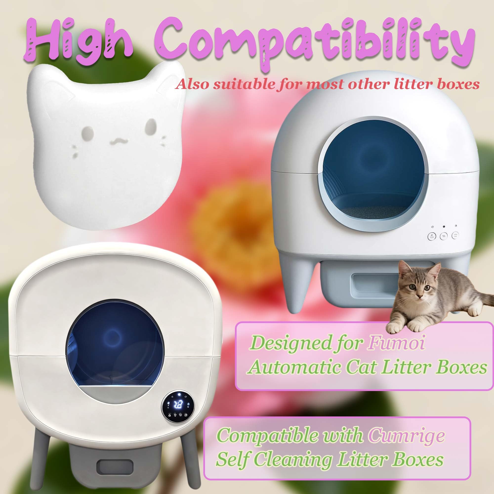 PurifyLogix 6PCS Pets Deodorizing Pods for Cumrige Self Cleaning Litter Box, Odor Remover for Fumoi Automatic Cat Litter Box, Camellia Flower Scented, Long-Lasting Fragrance, Keep Home Fresh - image 2