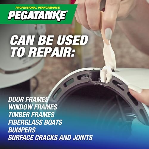 Miniatura 2 de Resina epoxi blanca de 2 partes  Adhesivo profesional de soldadura en frío  Pegamento de metal líquido de alta resistencia  Reparación general y