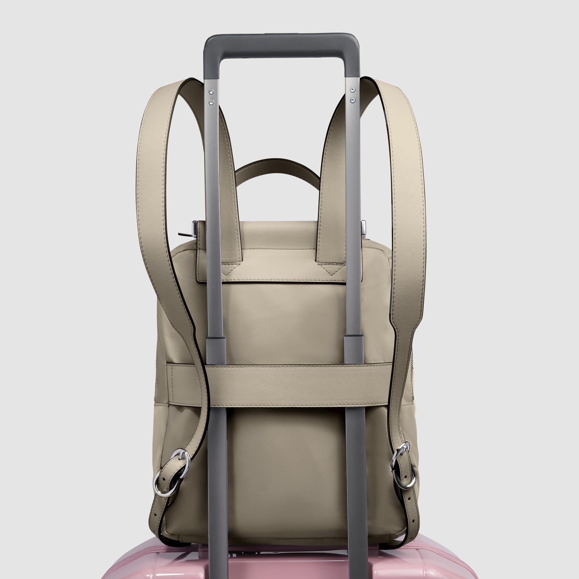 PIQUADRO Zaino donna porta iPad Donna pelle e tessuto sabbia