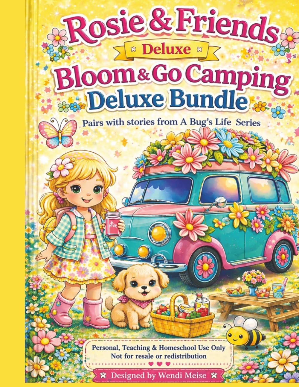 Rosie & Friends Bloom & Go Camping Deluxe Workbook: A Cozy Paper Doll Activity Workbook with Cut, Fold & Play Camping Adventures: A Deluxe Camping ... dress, and play your own cozy adventures)