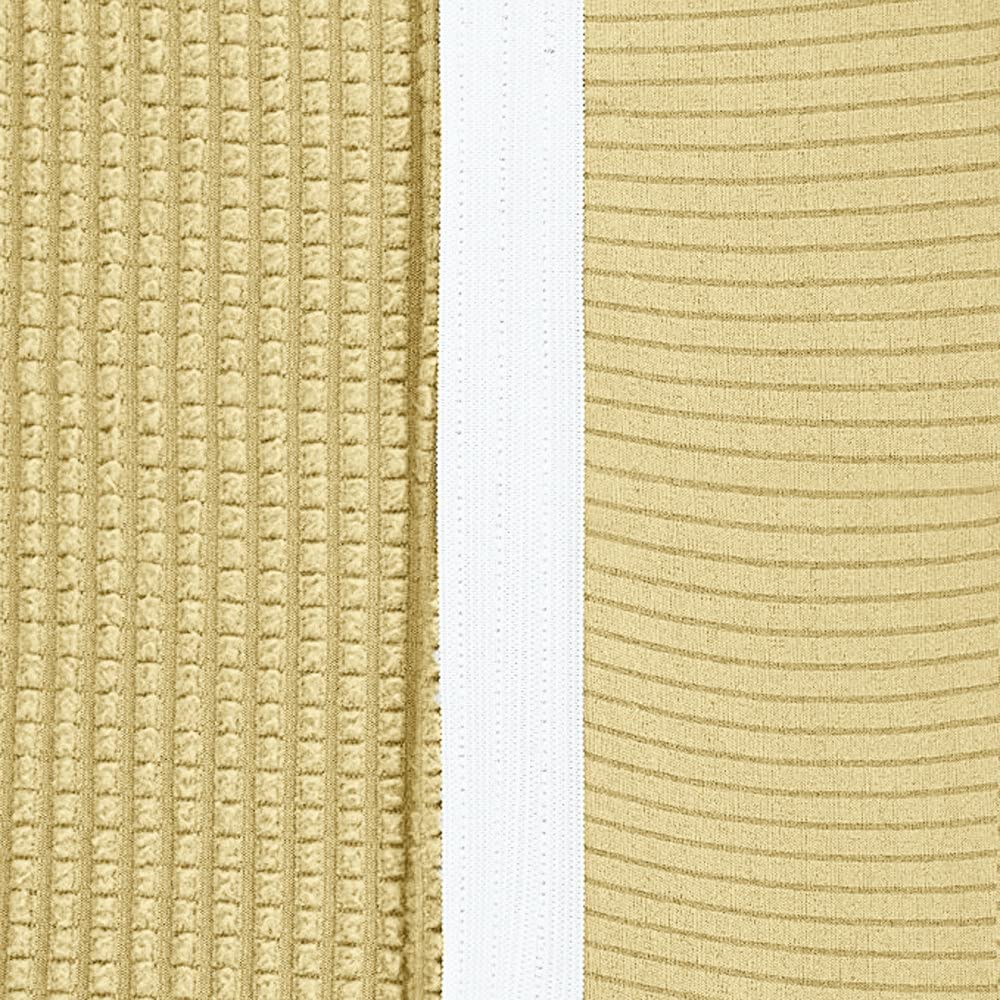 1/2/4/6 Piezas Funda de Silla de Tela de Forro Polar de Pico de Pato 2021 Fundas de Asiento de cojín elástico Grande decoración del hogar a la Moda, Amarillo, 2 Piezas