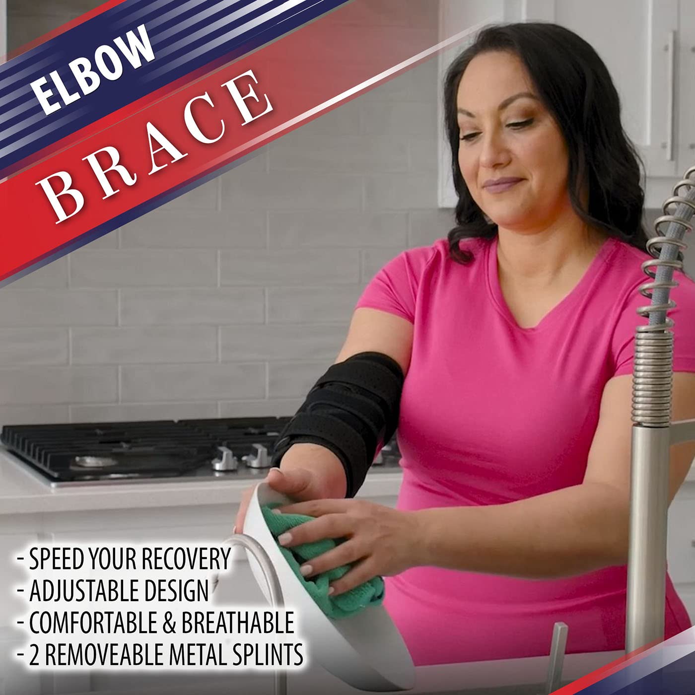 Elbow Splint Tendonitis Elbow Brace Cubital Tunnel Brace for Sleeping