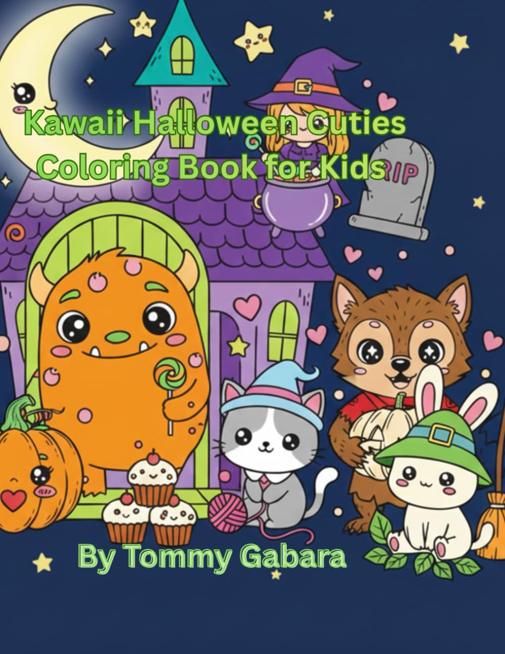 Kawaii Halloween Cuties: Coloring Book for Kids