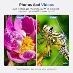 4.3" Microscope numérique pour adultes, SKYEAR Microscope de pièces 1000X Amplification avec 8 Ajustable LED Remplir les lumières, USB Microscope pour Windows/MacOS, Fournitures de collection de pièces-Noir