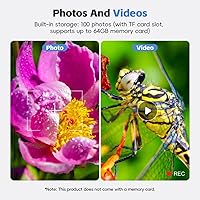 Vista 5 de Microscopio digital de 4.3 pulgadas para adultos, microscopio de moneda SKYEAR 1000X con 8 luces de relleno LED ajustables, microscopio USB