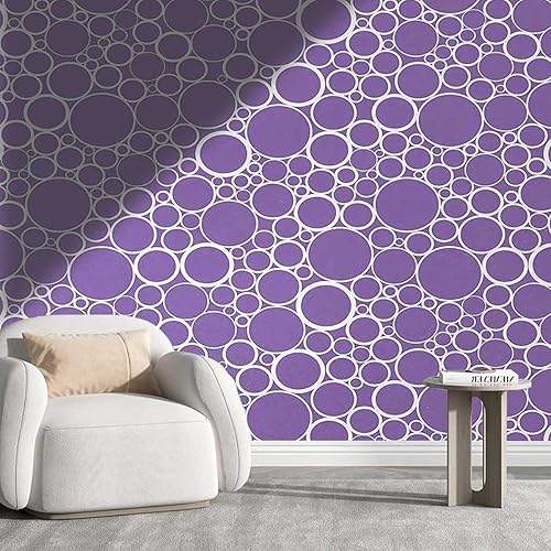 Papel para Pared Decorativo Malva Lindo Papel de Contacto Decoración de la Pared Decoración del Hogar No Necesita Pegamento Extra (Ancho) 78.7" X