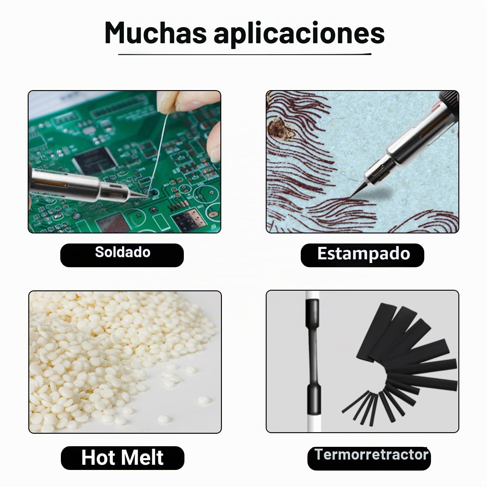 LiebeWH Soldador de Butano Soldador Estaño Gas Acero Inoxidable Portátil Temperatura Neumática Ajustable punta Alimentado por Butano para Automóviles Electrónica Bricolaje Soldering