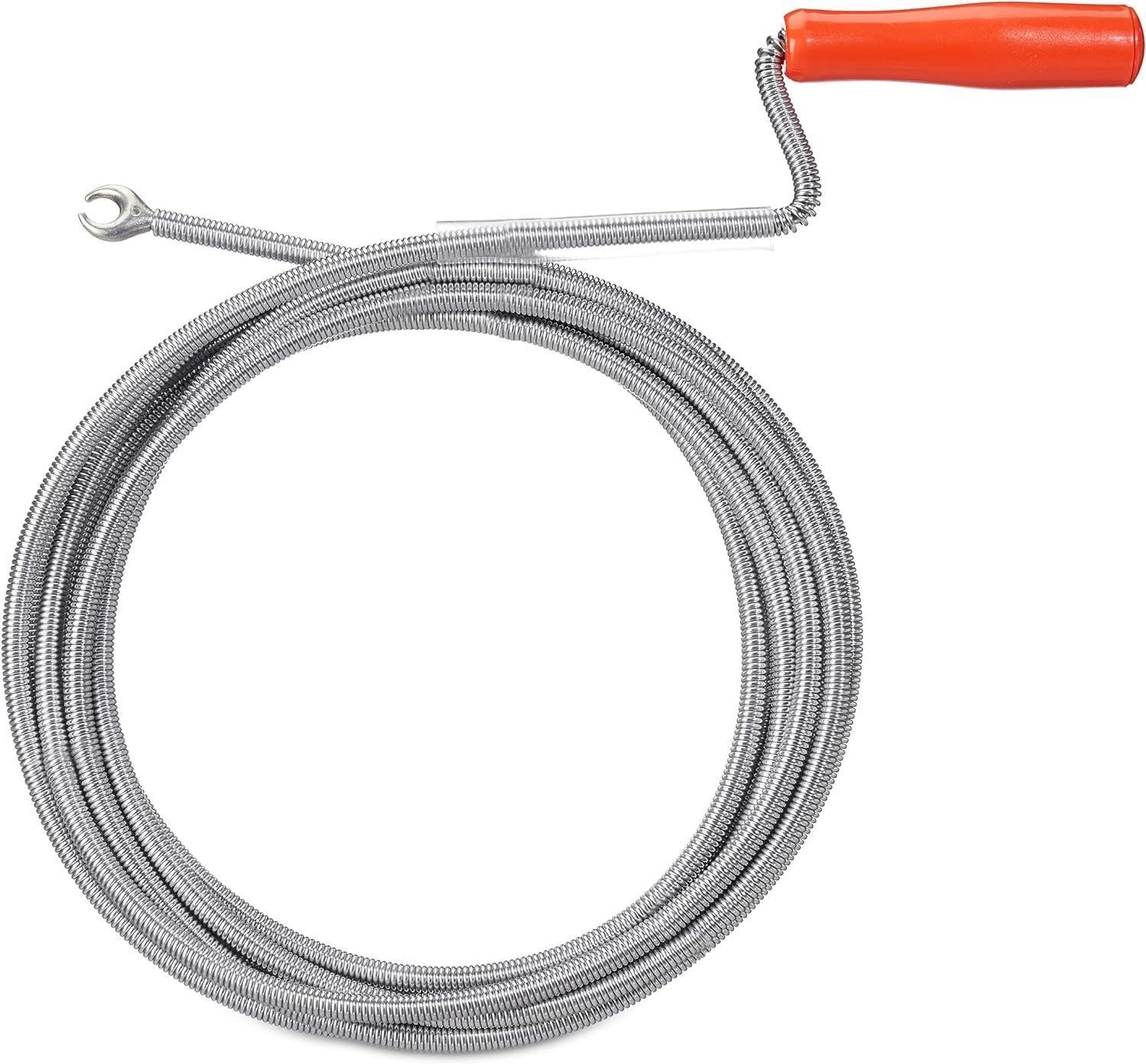 Professional Drain Unblocker 5M with Claw | 9mm Flexible Plumbing Snake | Sink and Drain Auger Tool | Clear Tough Clogs in Sinks, Drains, and Pipes