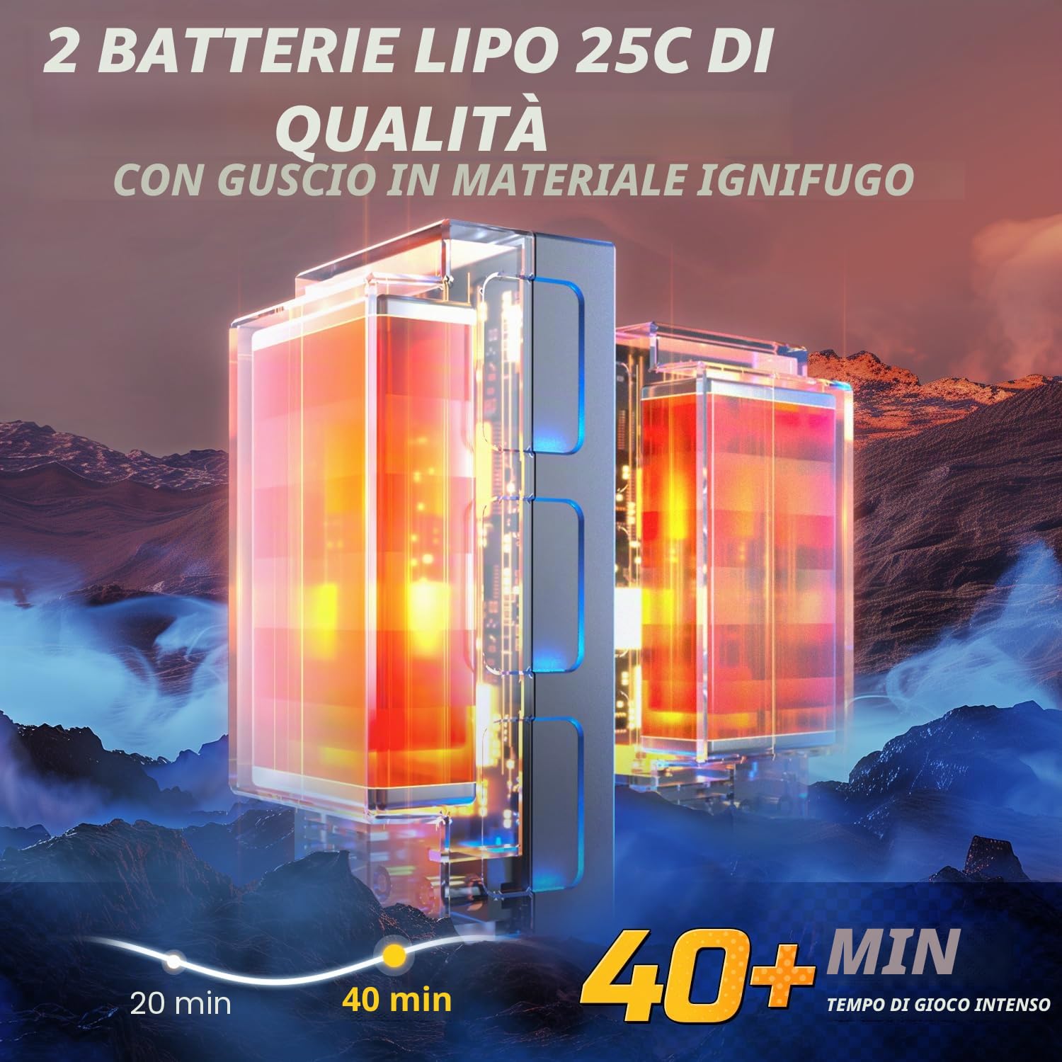 DEERC H16E Camion RC da Corsa senza spazzole, Max 70 km/h, Auto RC Veloci per Hobby 1:16 4X4 RTR per Adulti e Ragazzi, Monster Truck RC per Tutti i Terreni, Regalo per Veicoli Elettrici Fuoristrada