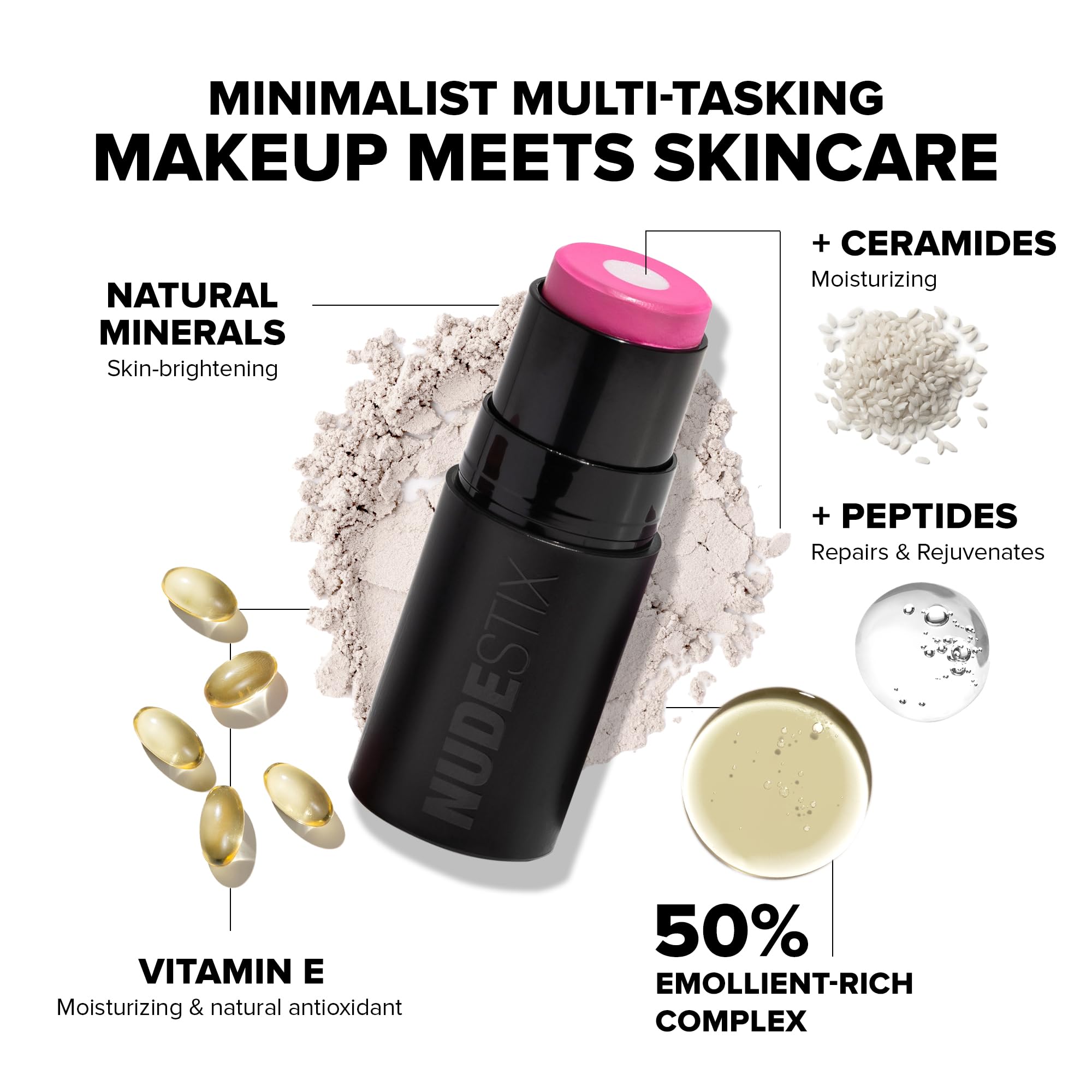 Nudestix Nudies Matte + Glow Core All Over Face Blush Color - Pink Ice - Image 4 thumbnail