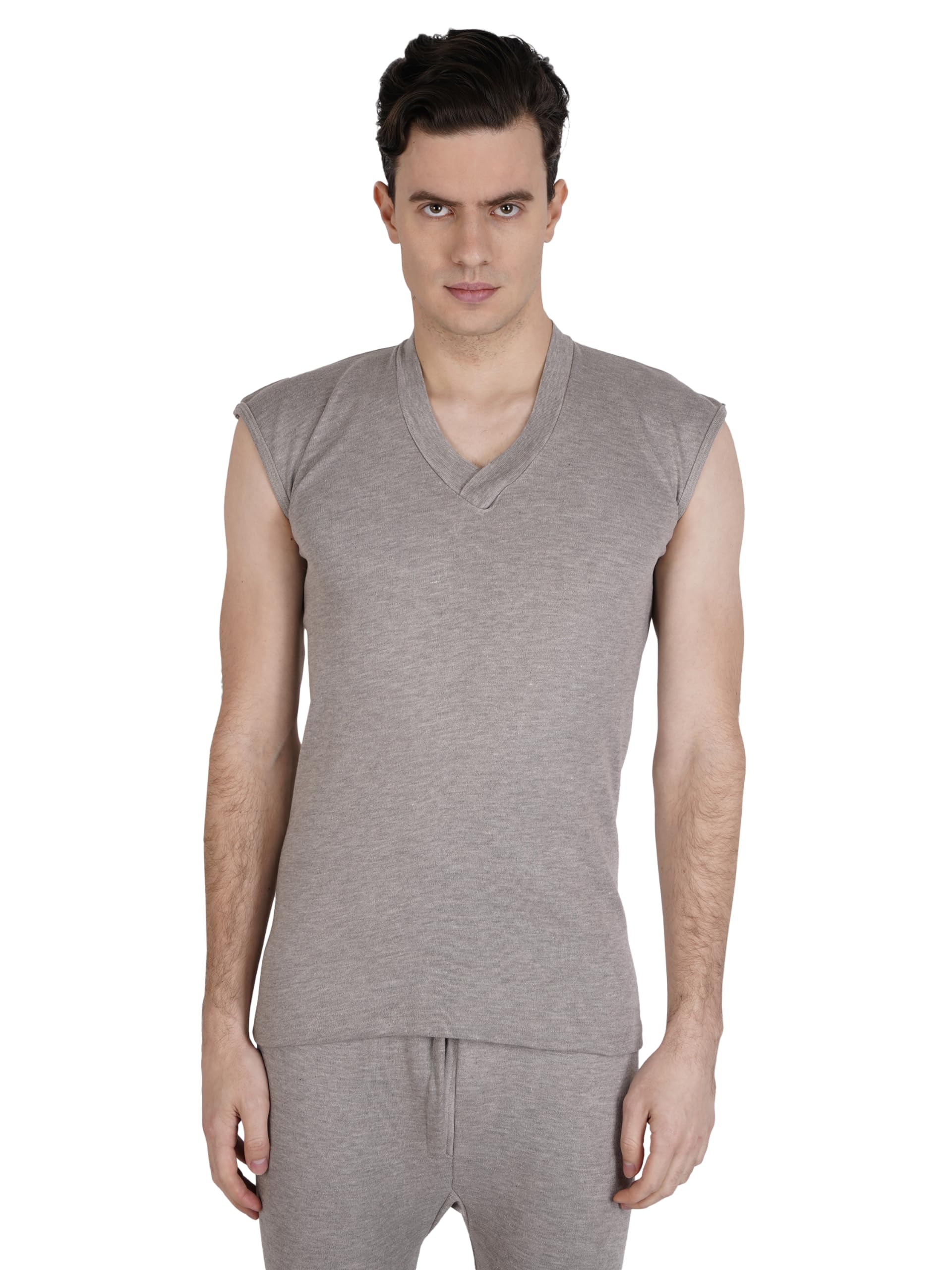 fabvio plus Winter wear Men's Thermal Top with V-Neck and Sleeveless-picture-12