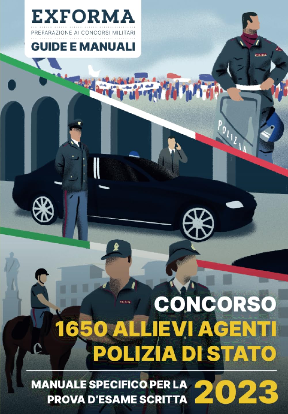 Concorso 1650 Allievi Agenti della Polizia di Stato: Manuale per la prova d'esame scritta (Guide e Manuali)