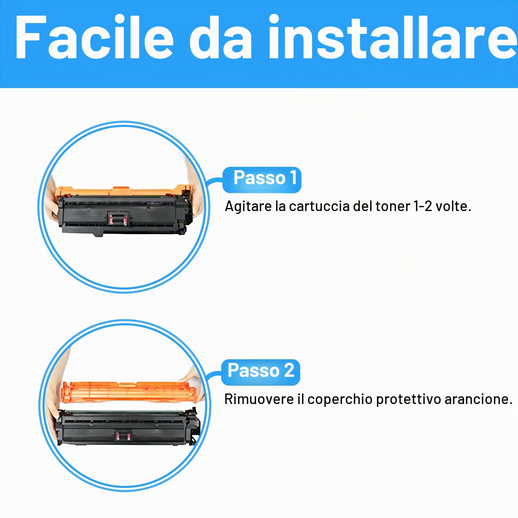 LCL 507X 507A CE400X CE401A CE402A CE403A Cartucce di Toner Rigenerate | per HP Laserjet Enterprise 500 color M551 M551N M551DN M551XH M575f M575c M575dn M570dw M570dn(4-pack KCMY)