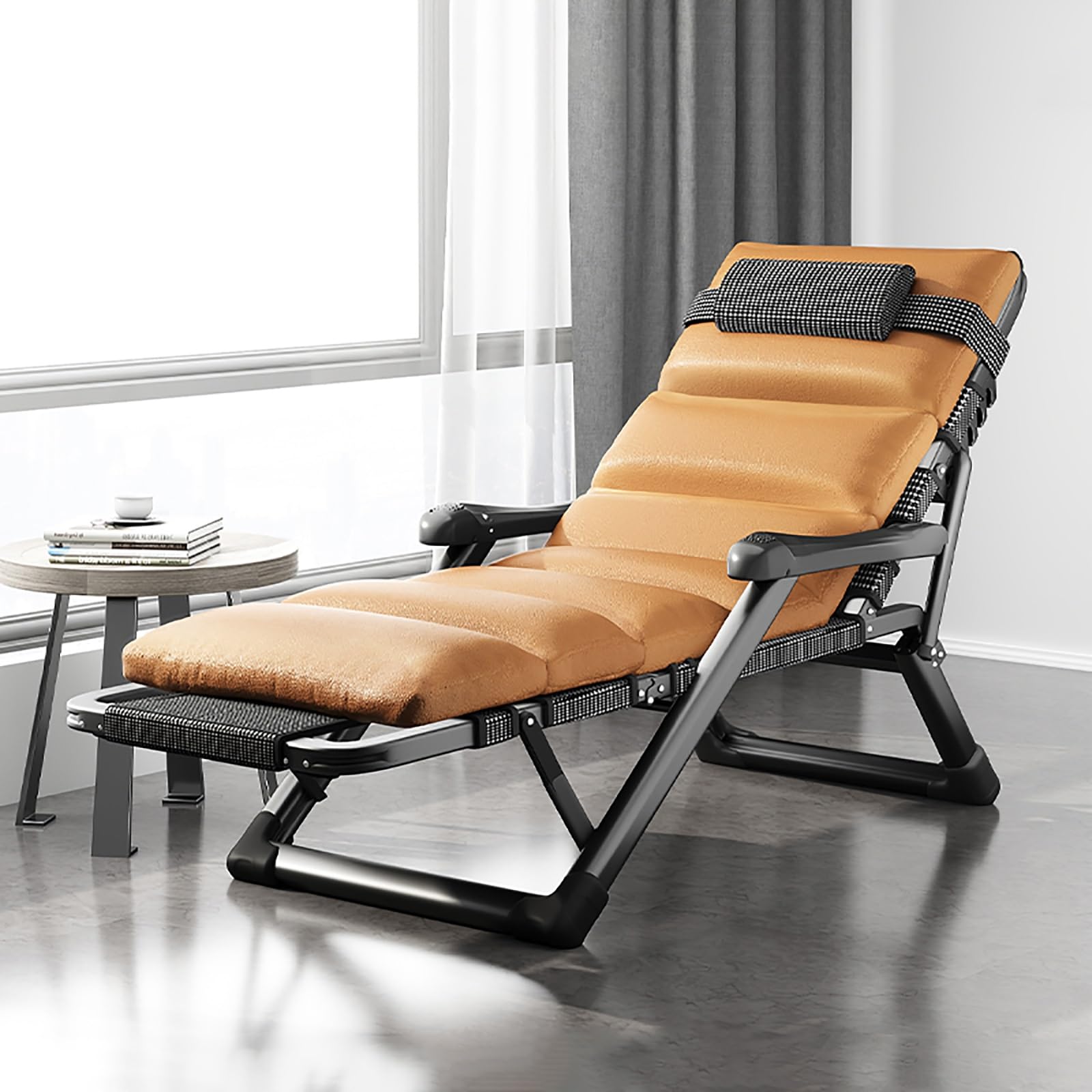 Chaise de gravité zéro inclinable extérieure pliable pour un repos total