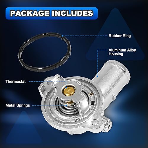 Miniatura 3 de Conjunto de carcasa de termostato de aluminio compatible con Dodge Durango Jeep Grand Cherokee 2011-2015 Jeep Wrangler JK - V6 3.6L - Reemplazo