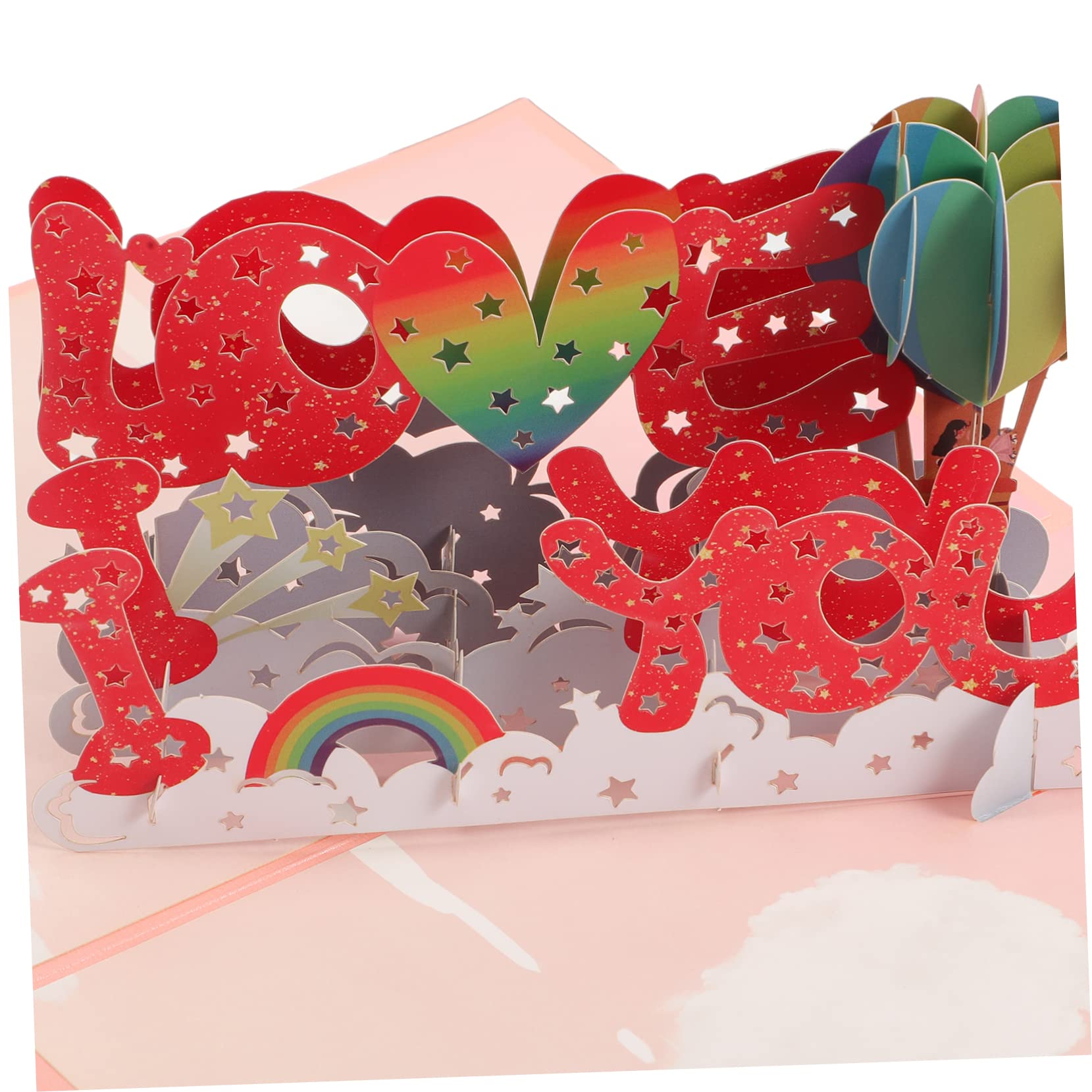 STOBOK 5sätze Glückwunschkarten Handgefertigte Papierkunst Für Hochzeit Jahrestag Valentinstag Und Geburtstage Ausdruck Von Liebe Und Zuneigung