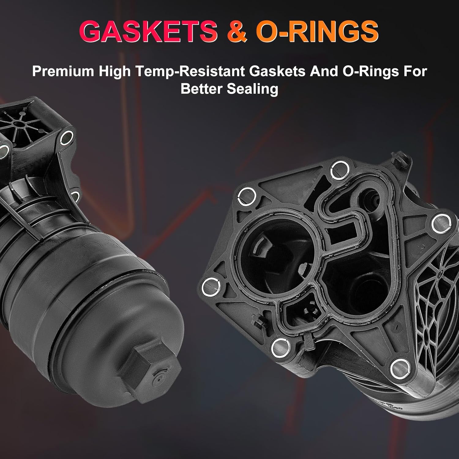 06M115401L Oil Filter Housing Fits for Audi CWGD CXYA CWWB DCBD DWRB DECA A6 Quattro Q7 Q8 RS5 S4 S5 S6 S8 SQ5 SQ8 2018 2019 2020 2021 2022 3.0/4.0L OE 06M115401E 06M115401F 06M198405F