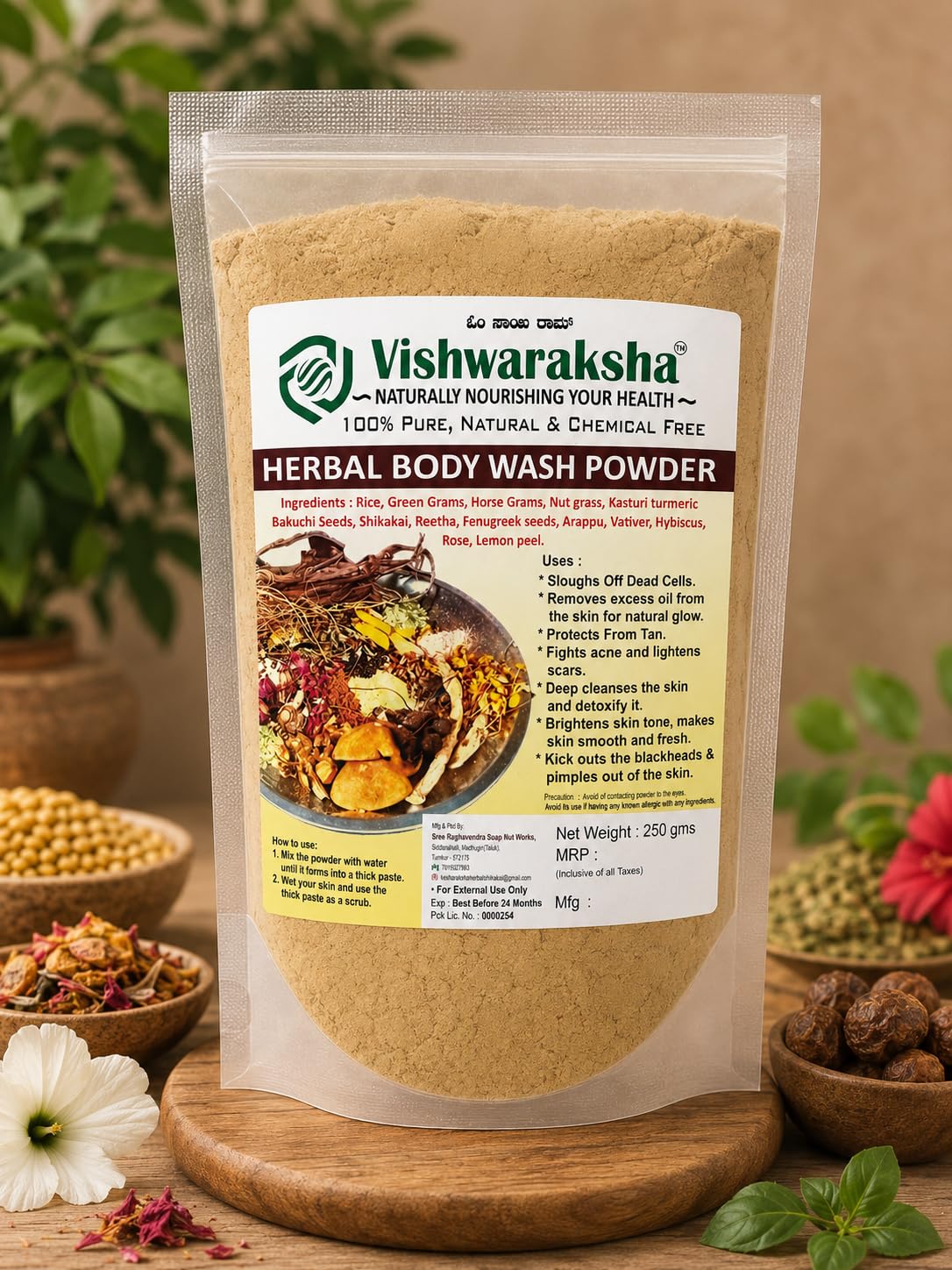 NAtural Nourishing Body Wash Powder | UBTAN | Scrub | For Bath Powder For Skin, 3 in 1 Ubtan Body Scrub | Face Pack | Mask, Pack of 1-picture-43