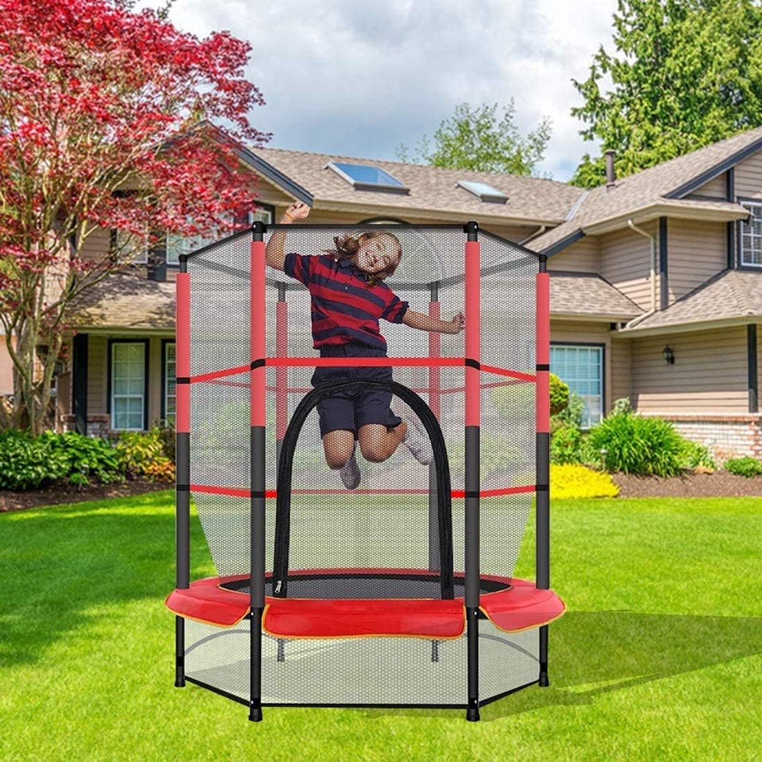 trampolino per bambini di 2 5 anni con recinzione
