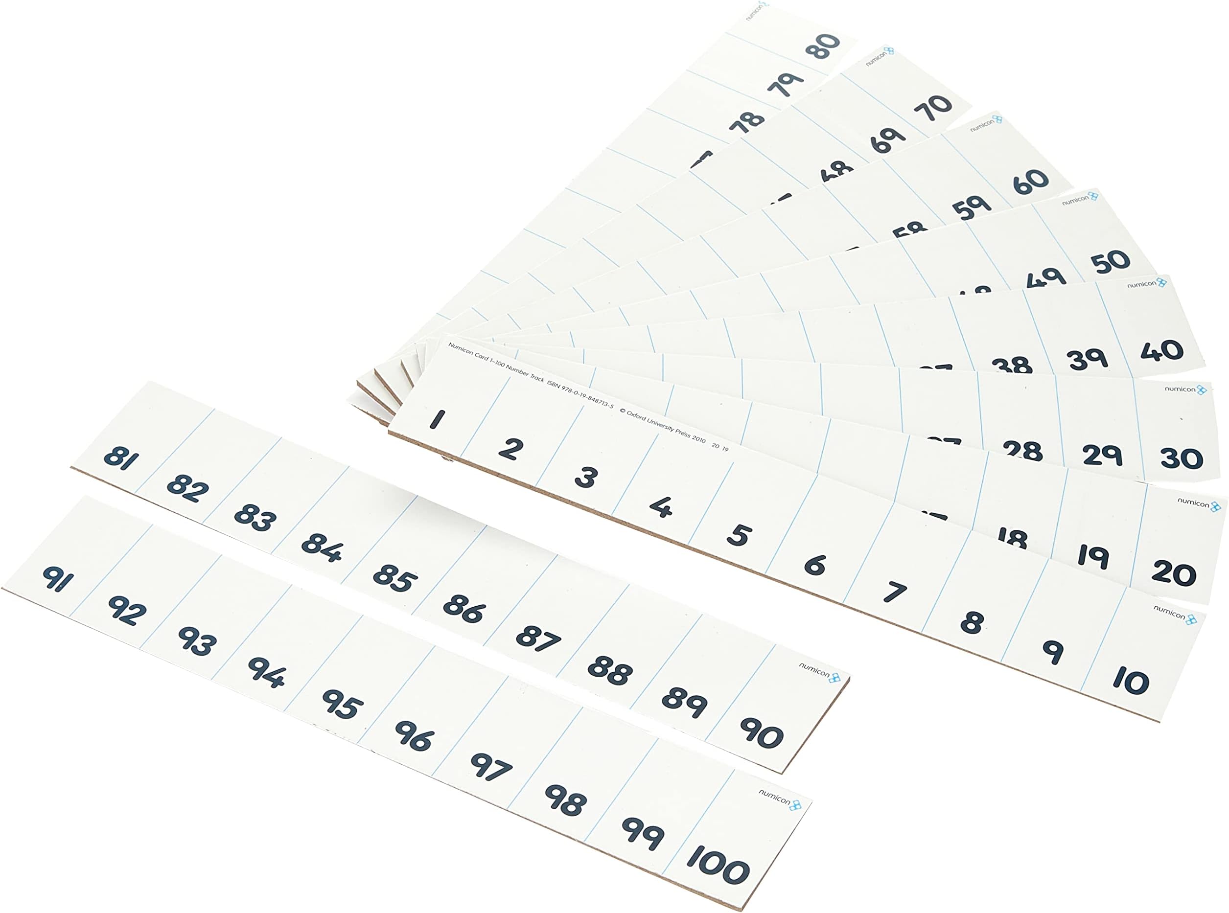 Oxford University Press Numicon: Card 1-100 Number Track
