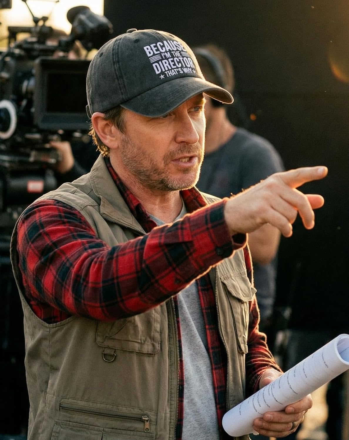 InnoBeta Funny Director Gifts Cap for Men, Women for Christmas, Birthday, Adjustable Embroidered Baseball Hat Black - Image 3