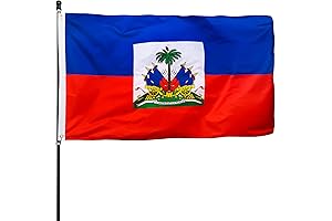 DANF Black and Red 3x5 Ft Haitian National Flag