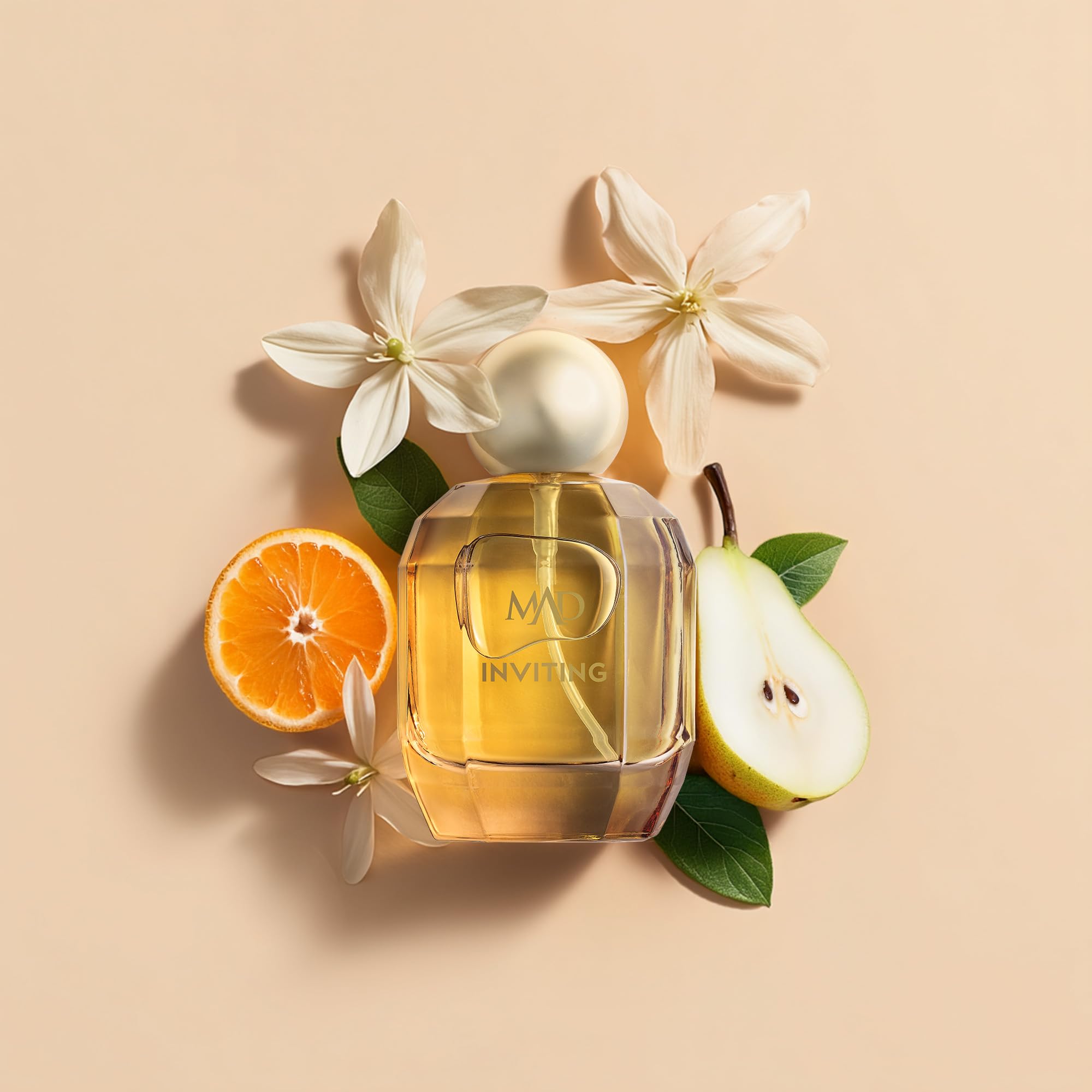 MAD Inviting Damen Extrait de Parfum 100 ml-Fruchtige Noten,Jasmin&Amber | Floral & Fruity