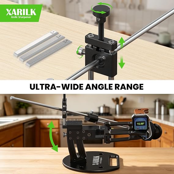 GEN4 2.0 Knife Sharpening System, Upgraded Clamps For Small Knives