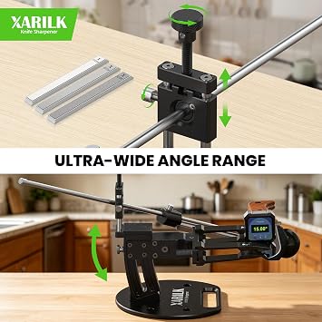 GEN4 2.0 Knife Sharpening System, Upgraded Clamps For Small Knives