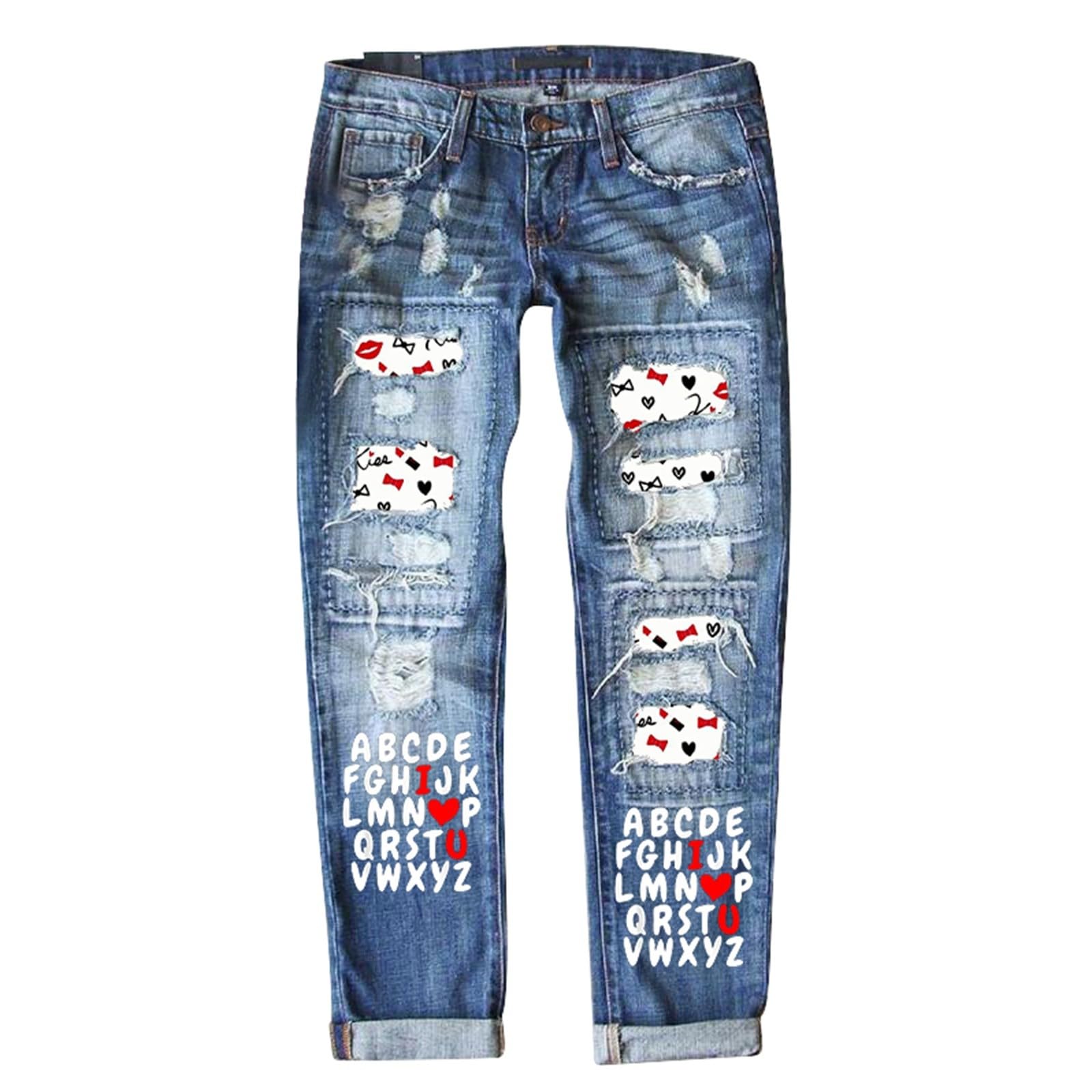Genérico Vaqueros Elasticos Mujer Talla Grande Elásticos Bolsillos Pantalones Vestir Bootcut Cintura Deportes Campana Elefante Rectos para con Detalles de y Estampado Moderno Tiro Medio Diseño Cómodo