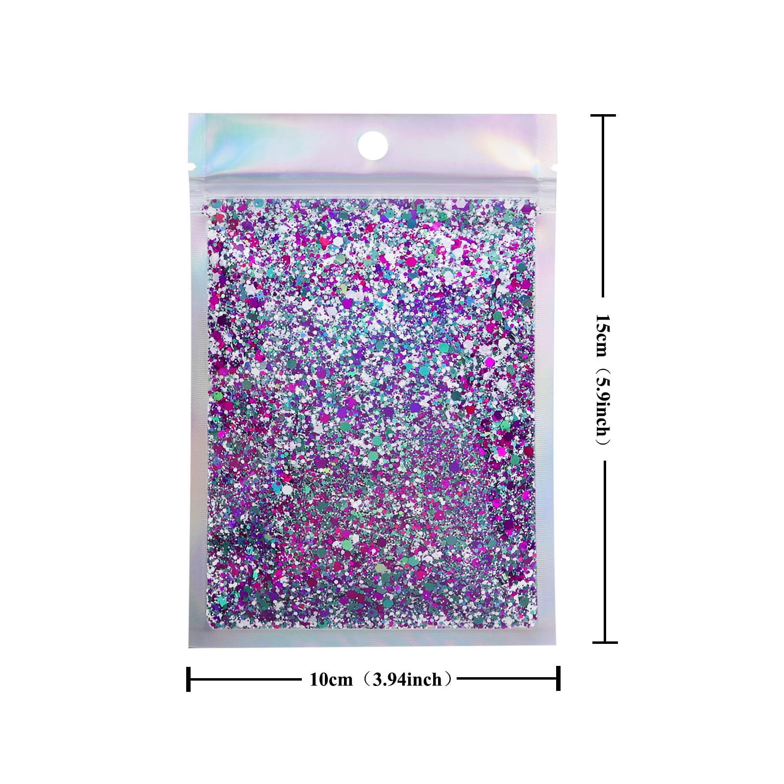 Christmas Chunky Glitter Epoxy Resin Flake Sequin Glitter for Crafts Resin Tumbler Keychain Jewelry Making, Sparkle and Shine with Chunky Glitters for DIY Art,Jewelry Making (CMC03-50G)