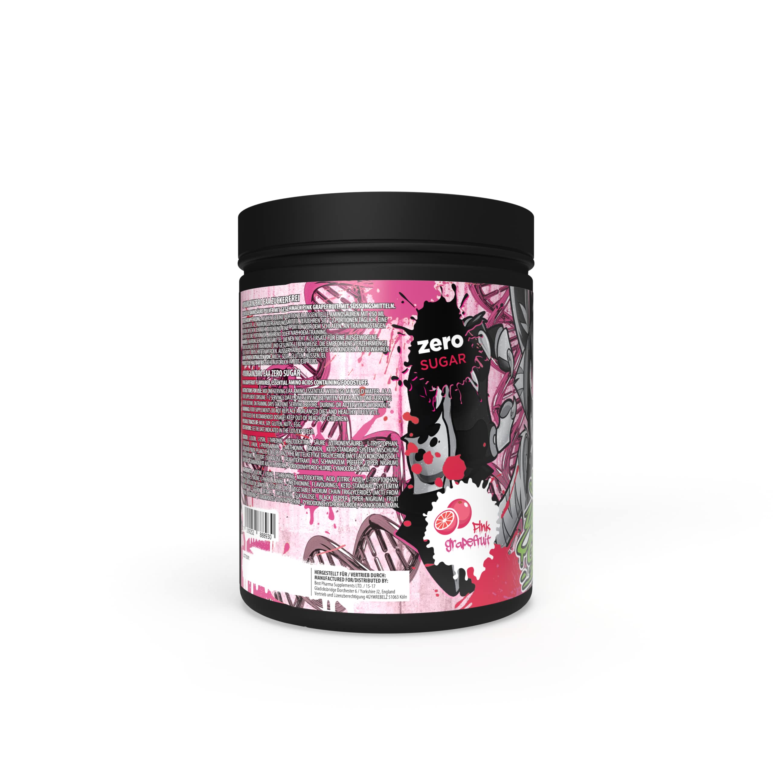 BPS-Pharma 4YourGainz Bro EAA Keto-Blend Aminosäure Amino BCAA Bodybuilding 500g (Pink Grape)