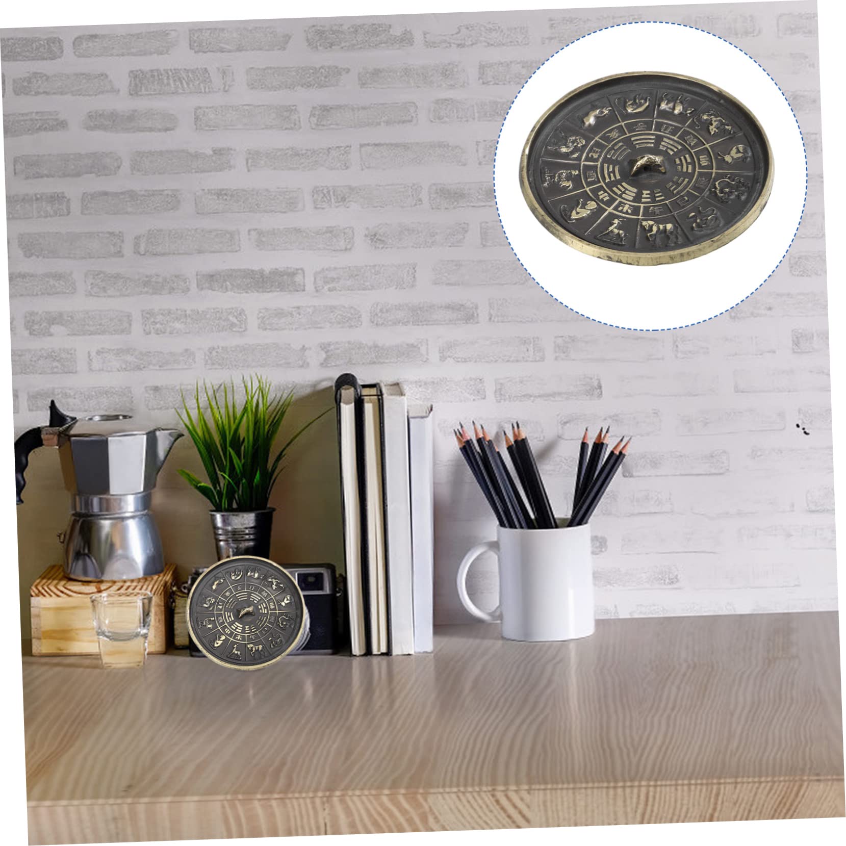 ABOOFAN Lot De 3 Miroirs Bagua Chinois Feng Shui Ornements Décoratifs pour La Maison Design Chic Multifonctionnels pour Les Occasions Spéciales