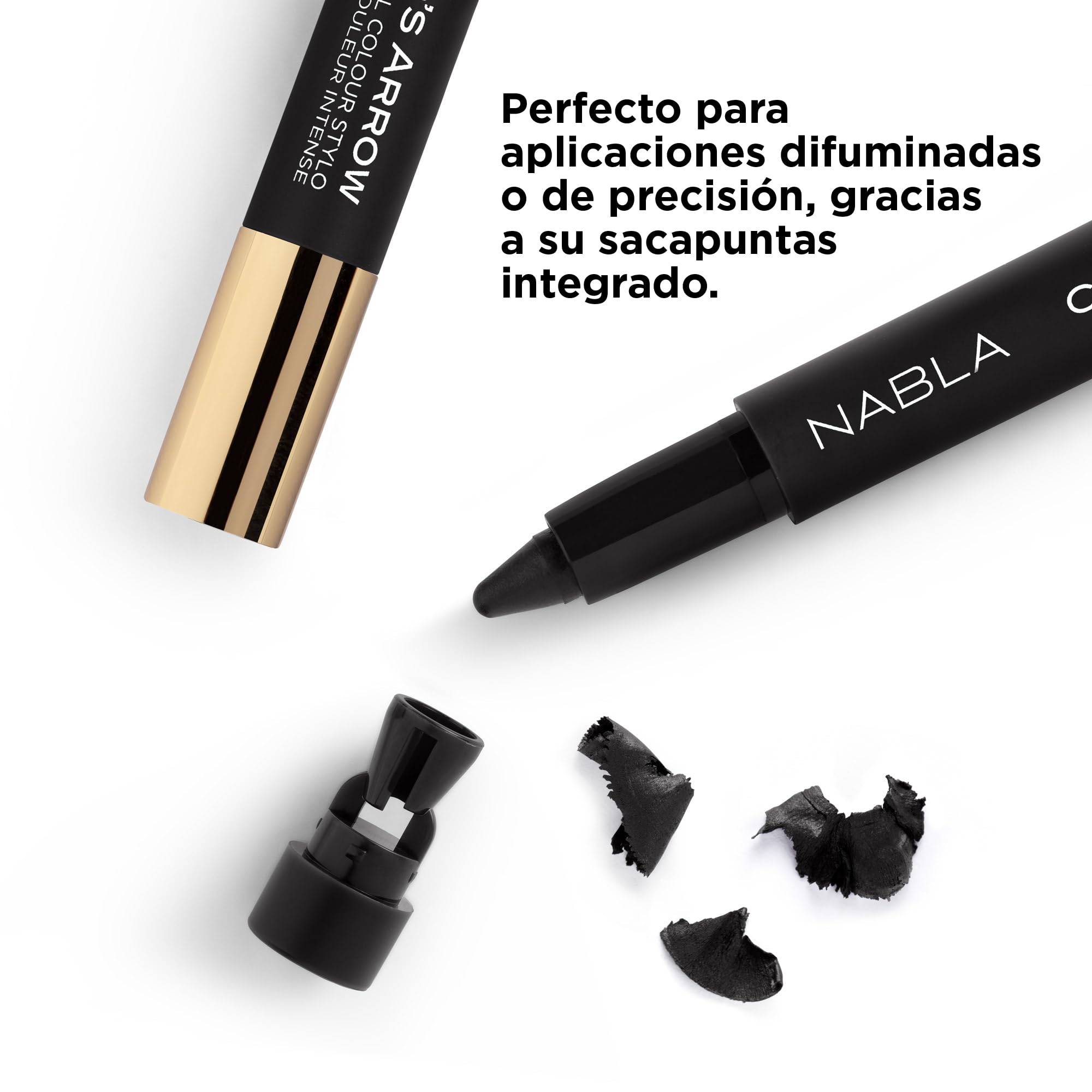 NABLA Cupid's Arrow Longwear Stylo, Black | Matita stylo a lunga tenuta e alta pigmentazione | Liner, ombretto o rossetto multiuso, texture cremosa e confortevole per un makeup impeccabile