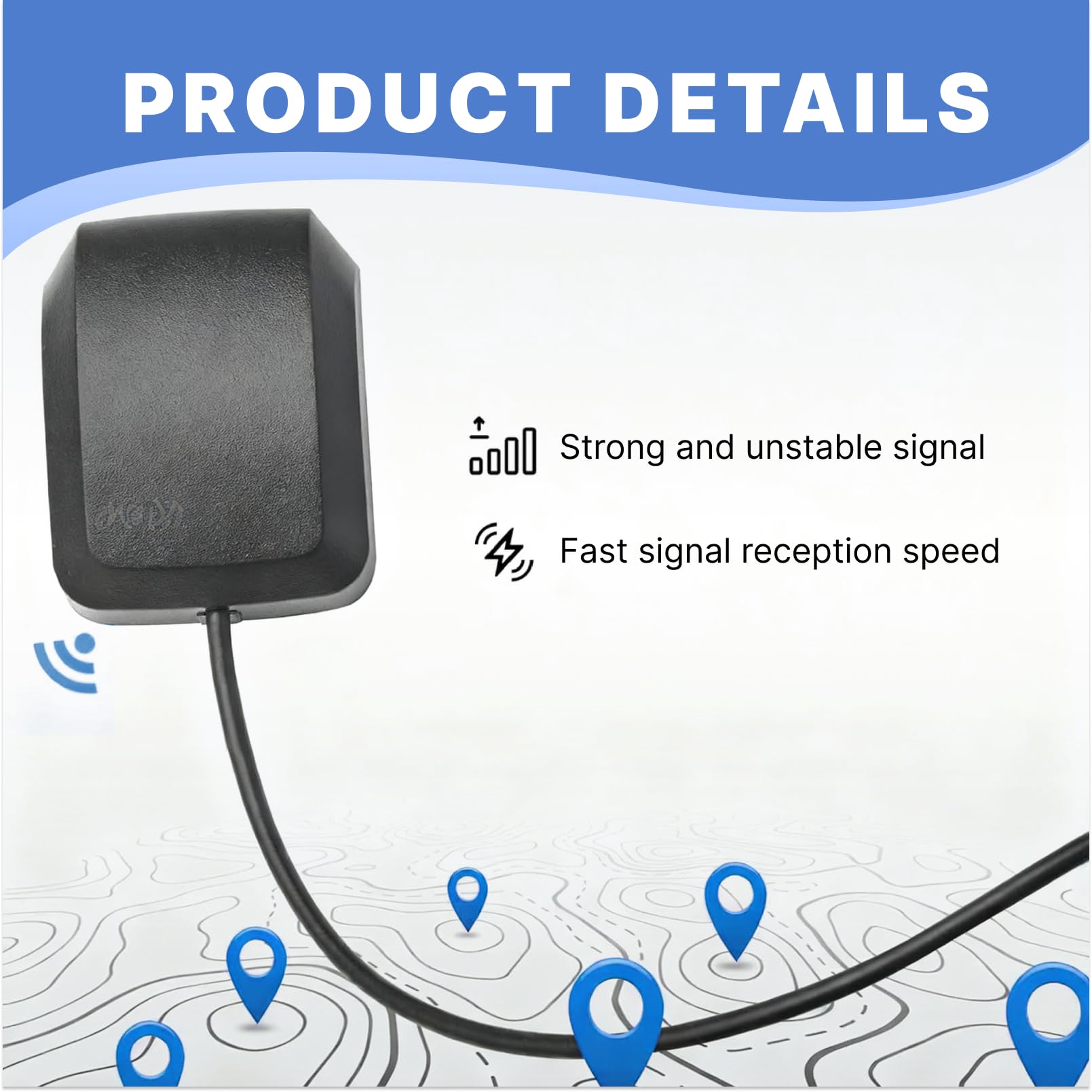 GPS Antenne Fakra C Wasserdichte Autoradio GPS Antenne Auto Adapter für Autonavigation