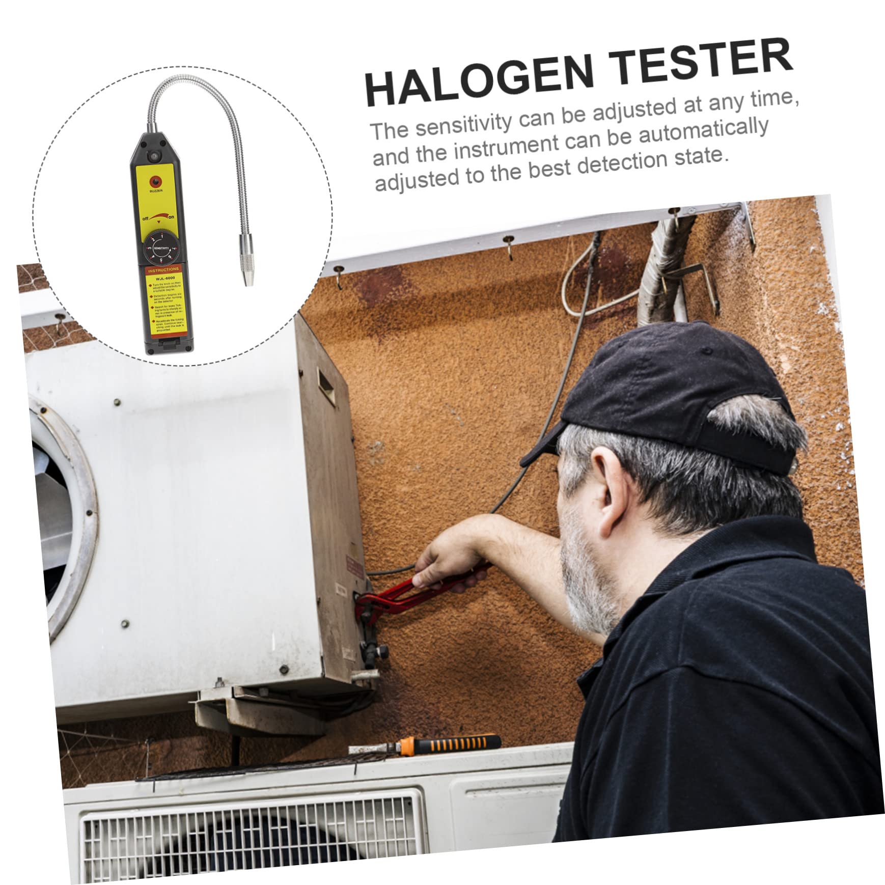 2 Stück Lecksuchgerät für Kältemittel HVAC Leckdetektor mit Hoher Empfindlichkeit Langlebig Robust für Präzise Kältemittelgas Erkennung und Effiziente Leckageortung im