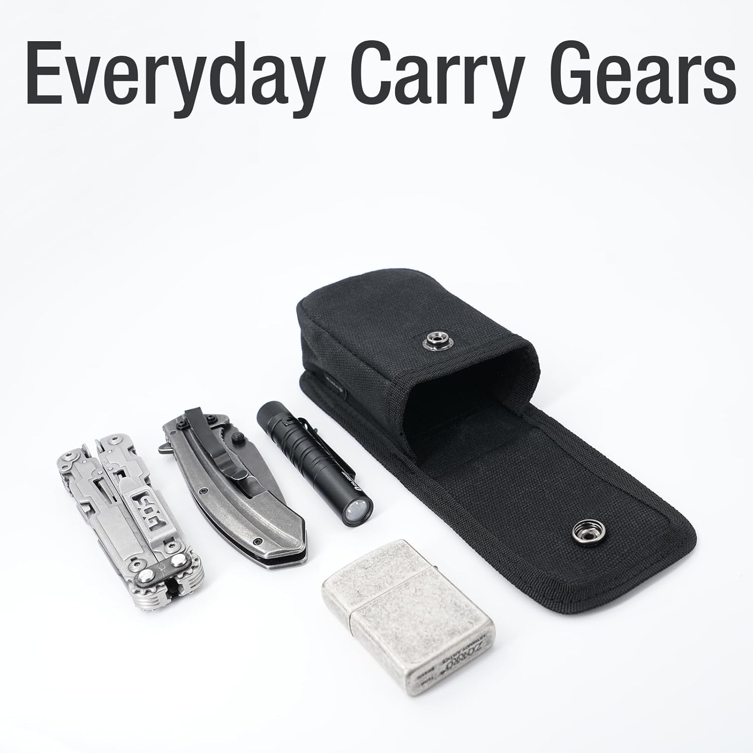 Tintirs 2 Pack EDC Belt Pouches for Men Women, Compact Holster Pouches Waist Bags with Belt Loop for Fishing, Hiking, Camping, Durable Snap Closure, Premium Waxed Canvas - Image 6