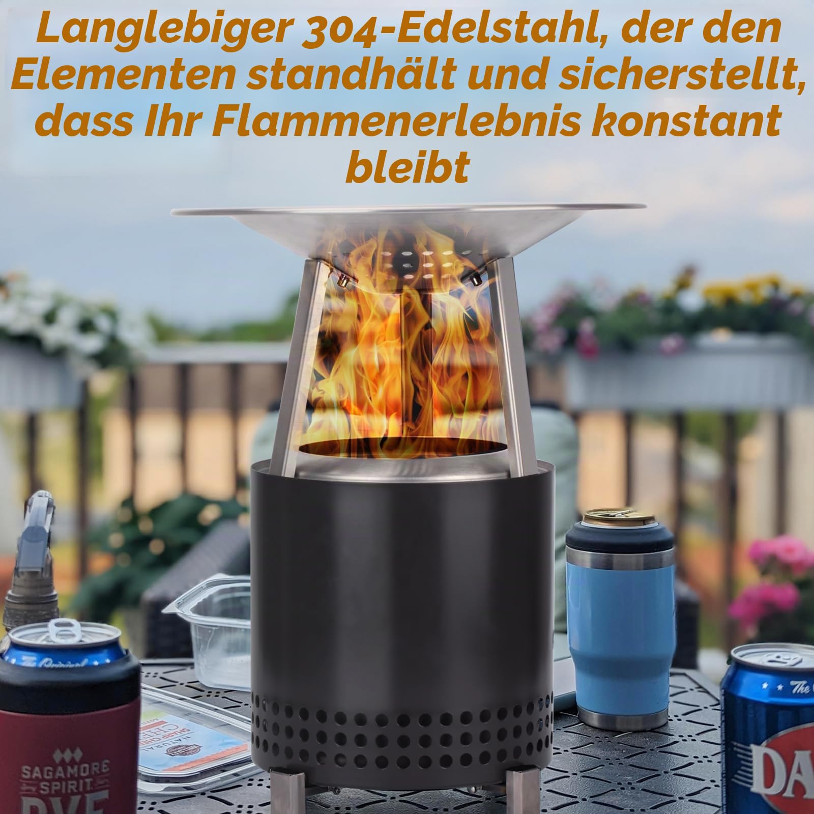 Solo Stove Mesa XL Wärmeabweiser – erweitert den Hitzeradius, fängt Wärme EIN – 304 Edelstahl – inklusive Antikoch-Clip und Aufbewahrungstasche – 27,9 cm (T) x 15,2 cm (H)