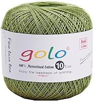 Vista 16 de golo 24 bolas hilo de ganchillo tamaño 10 hilo para tejer a mano hilo de ganchillo 10-24-1