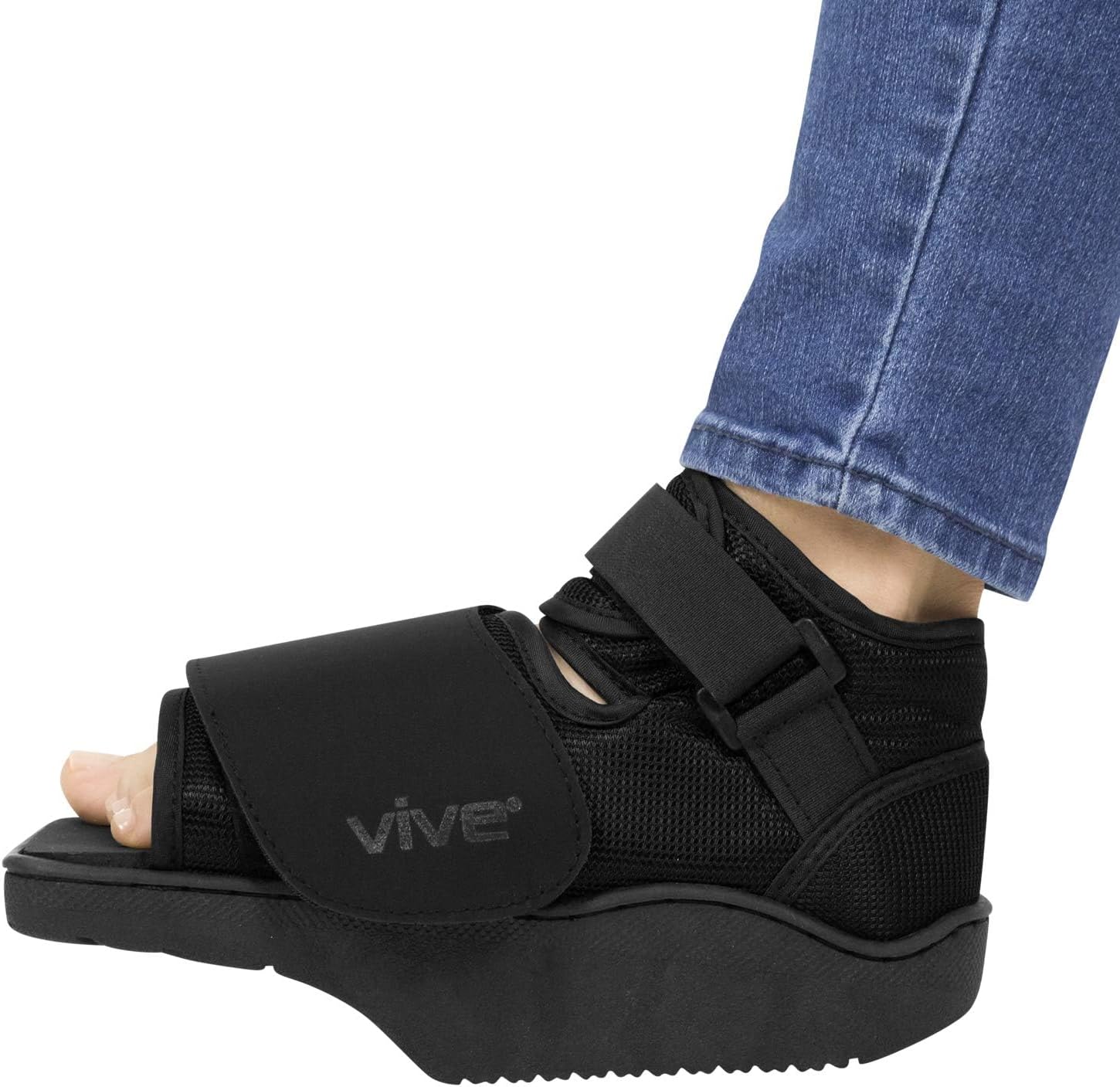 Vive Offloading Post-Op Shoe - Forefront Wedge Boot for Broken Toe Injury - Non Weight Bearing Medical Recovery for Foot Surgery