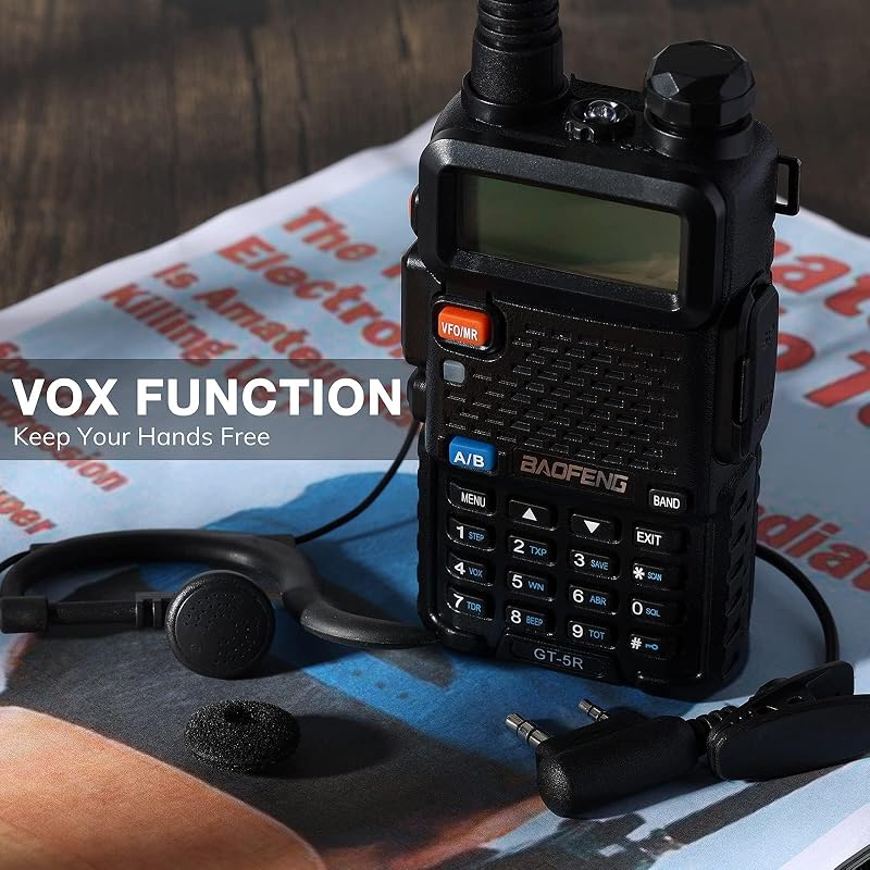 BAOFENG GT-5R Dual Band VHF/UHF Walkie Talkie 128 csatorna 1800mAh